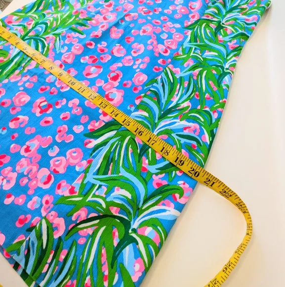 Lilly Pulitzer Mila Stretch Shift Dress Turquoise Shore I Spy Engineered Sz 8 - Picture 8 of 14